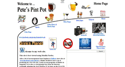 Desktop Screenshot of petespintpot.co.uk
